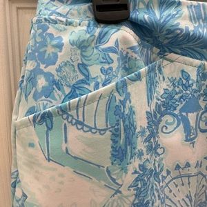 Lilly Pulitzer, blue and white Luxletic skort, size 14